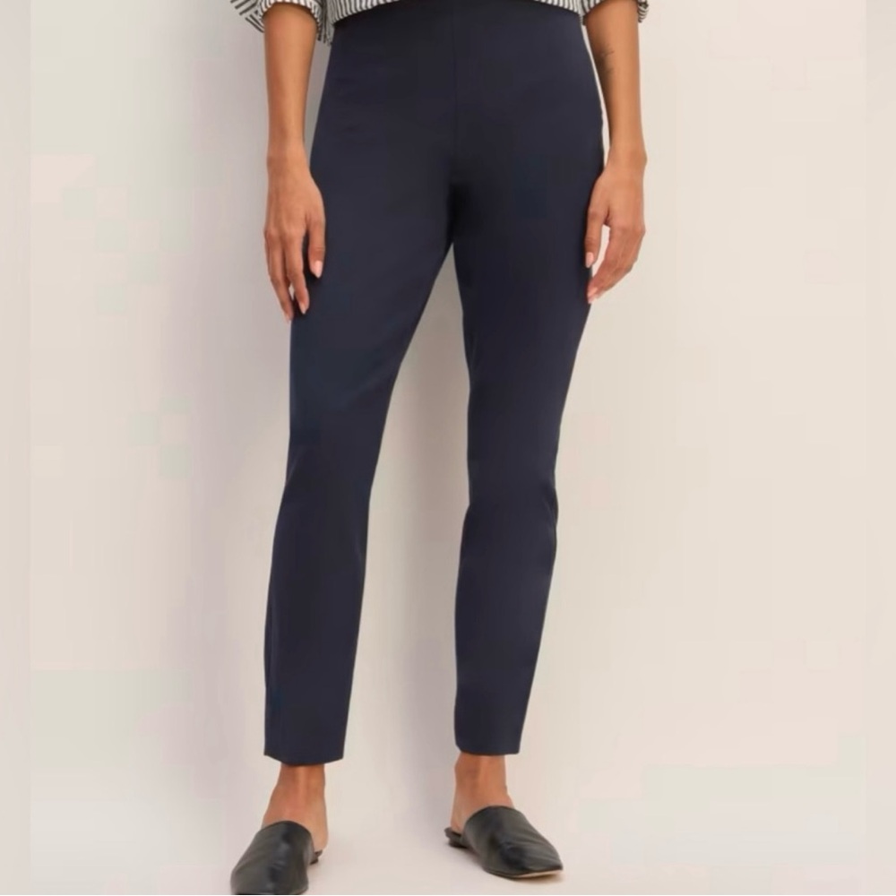 EVERLANE | The Side Zip Stretch Cotton Ankle Pant in Surplus Navy Size‎ 2